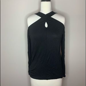 143 Black Dressy Top